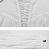 Chemise à laçage Blanche