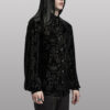 Chemise en velours à motifs en dentelle Noire Chemise en velours à motifs en dentelle Noire