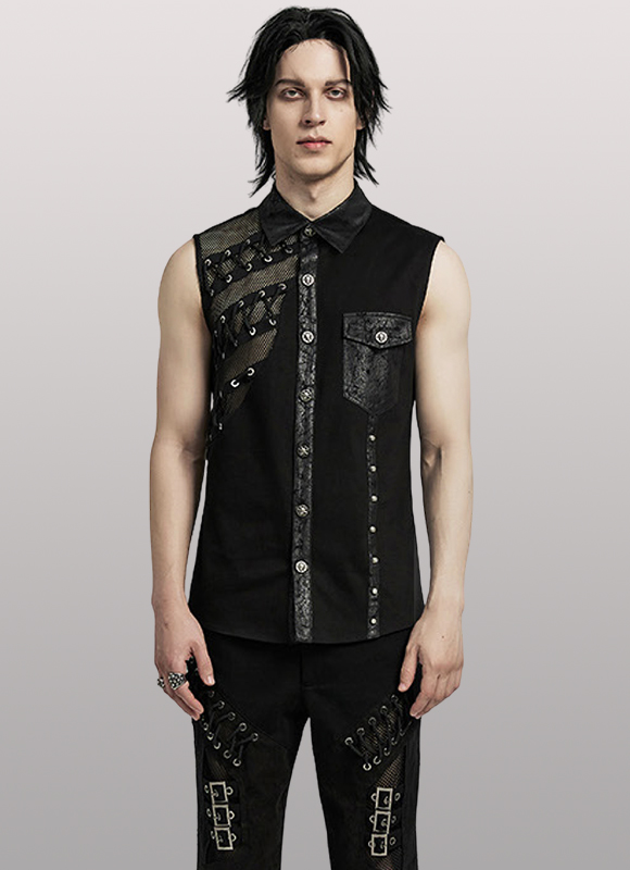 Chemise à résille et clous Chemise à résille et clous