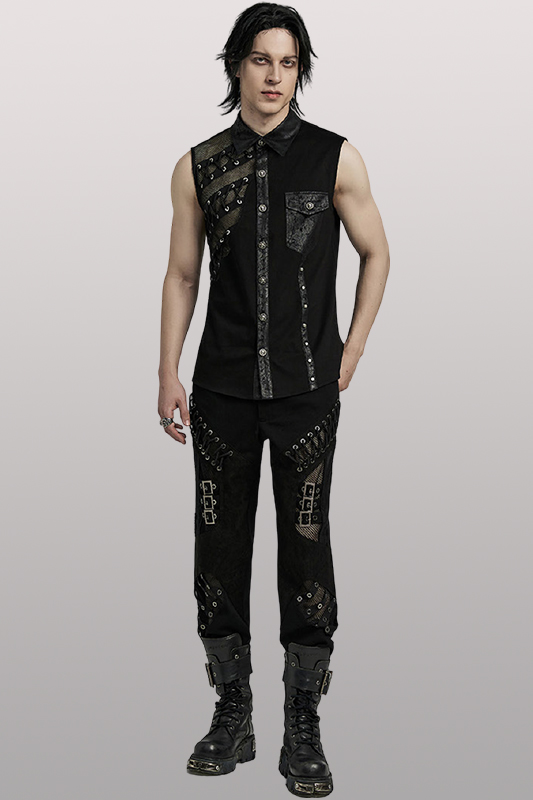 Chemise à résille et clous Chemise à résille et clous