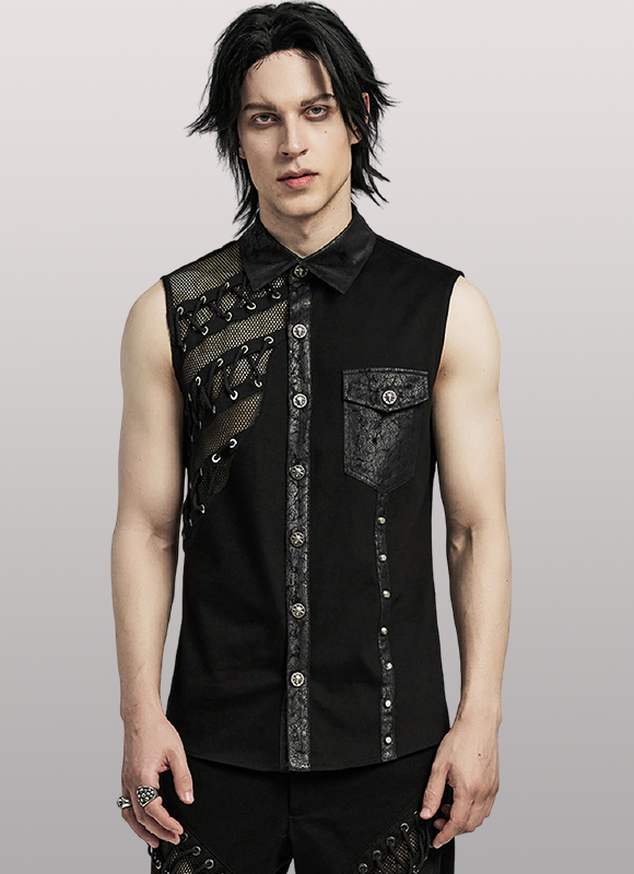 Chemise à résille et clous Chemise à résille et clous