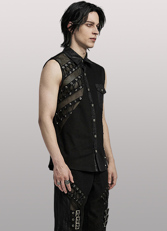 Chemise à résille et clous Chemise à résille et clous