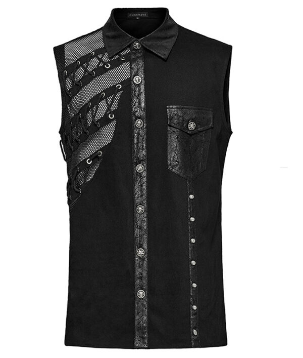 Chemise à résille et clous Chemise à résille et clous