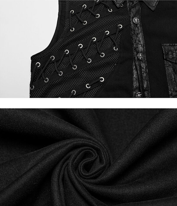 Chemise à résille et clous Chemise à résille et clous