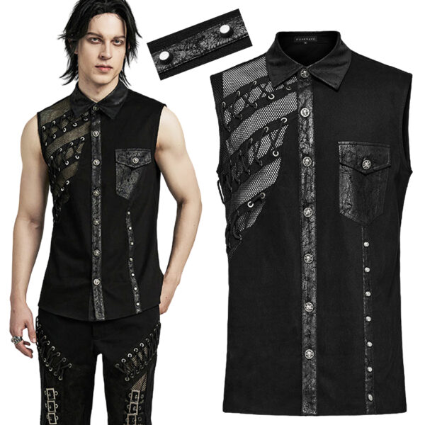 Chemise à résille et clous Chemise à résille et clous