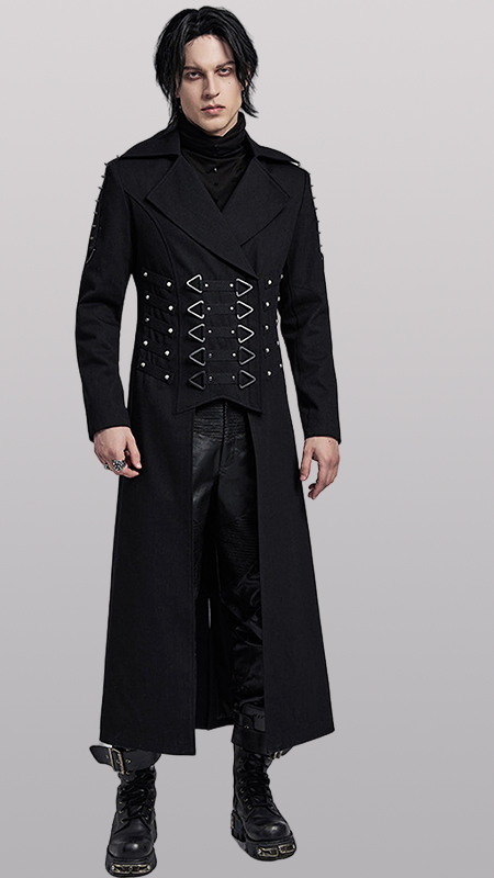 Manteau long à clous et spikes Manteau long à clous et spikes