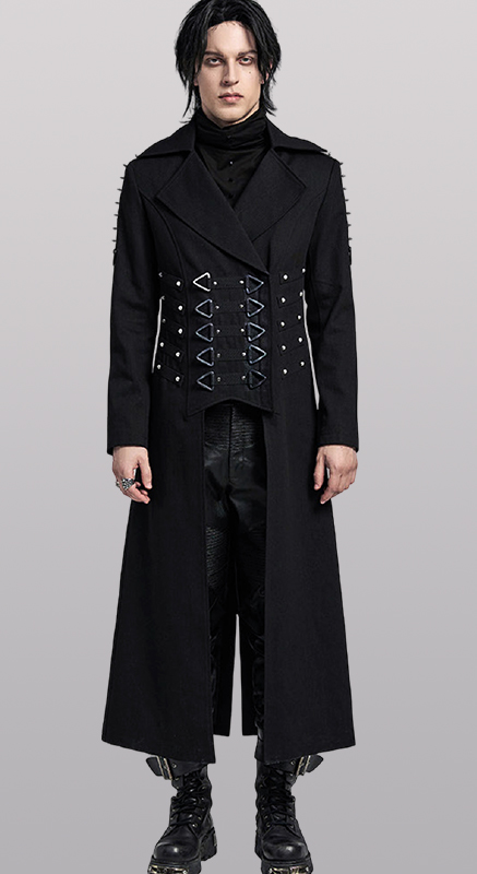 Manteau long à clous et spikes Manteau long à clous et spikes