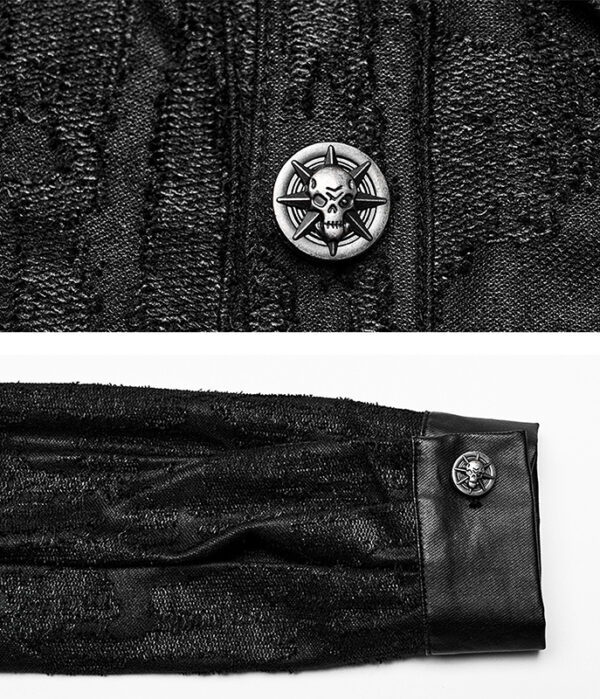 Chemise effet déchiré à spikes