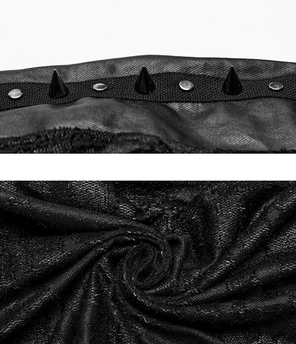 Chemise effet déchiré à spikes