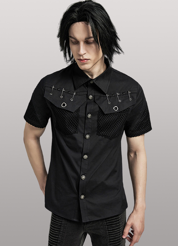 Chemise épingles à nourrice et spike