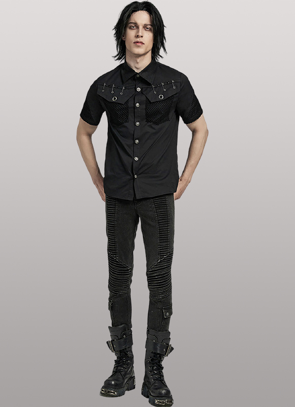 Chemise épingles à nourrice et spike