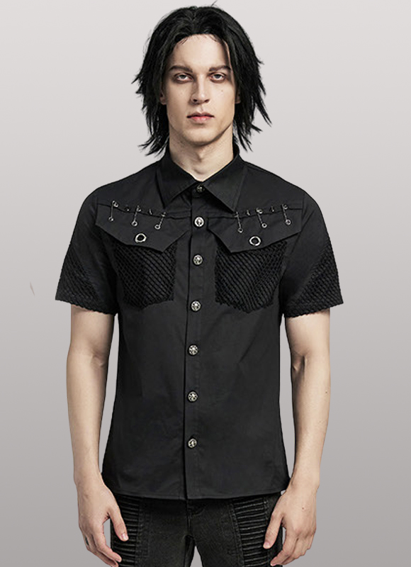 Chemise épingles à nourrice et spike