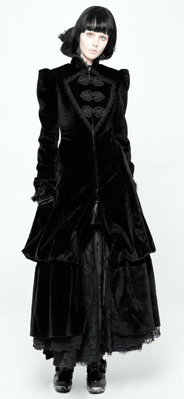 Manteau victorien en velours