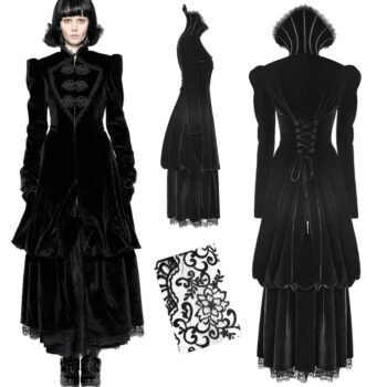 Manteau victorien en velours