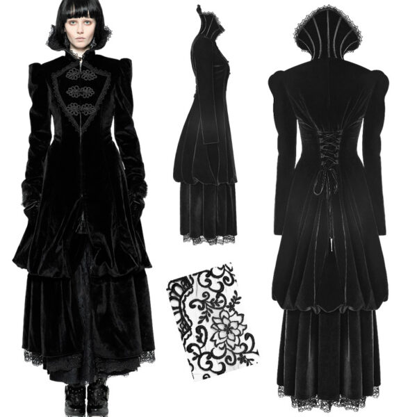 Manteau victorien en velours