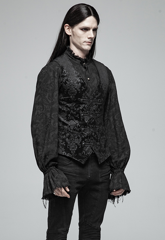 Gilet velours jacquard dandy baroque Gilet velours jacquard dandy baroque