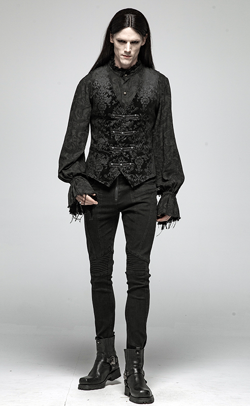 Gilet velours jacquard dandy baroque Gilet velours jacquard dandy baroque