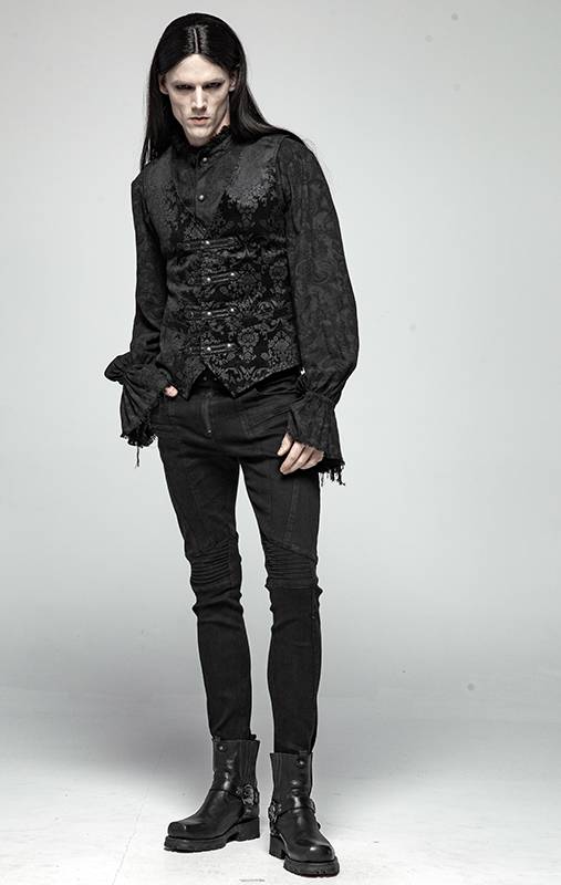 Gilet velours jacquard dandy baroque Gilet velours jacquard dandy baroque