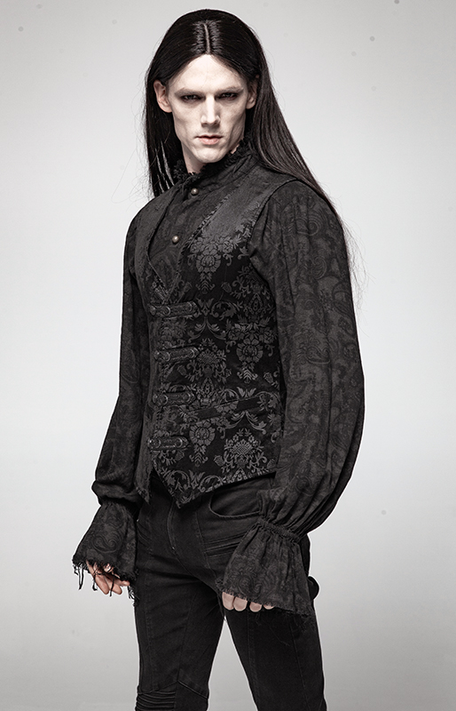 Gilet velours jacquard dandy baroque Gilet velours jacquard dandy baroque