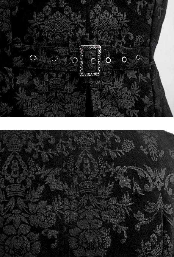 Gilet velours jacquard dandy baroque Gilet velours jacquard dandy baroque