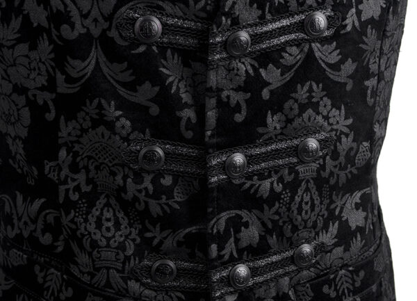 Gilet velours jacquard dandy baroque Gilet velours jacquard dandy baroque