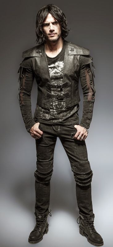 Gilet armure en cuir vegan