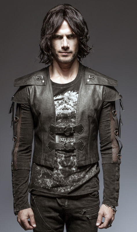 Gilet armure en cuir vegan