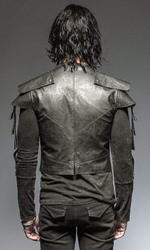 Gilet armure en cuir vegan