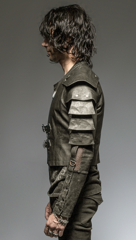 Gilet armure en cuir vegan