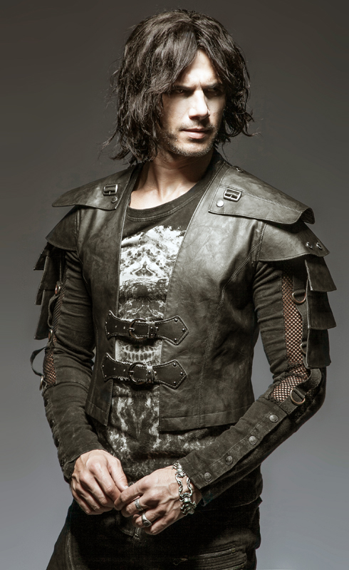 Gilet armure en cuir vegan