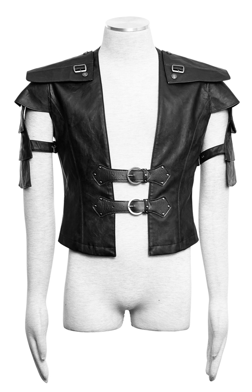 Gilet armure en cuir vegan