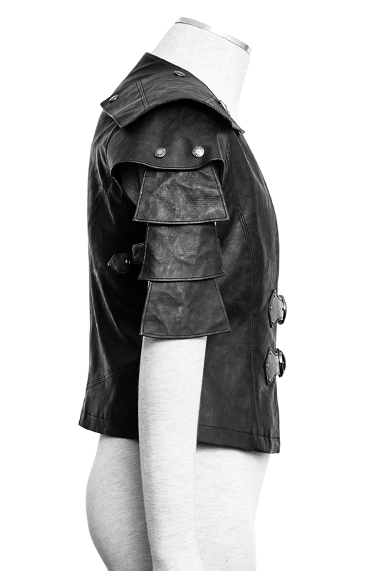 Gilet armure en cuir vegan