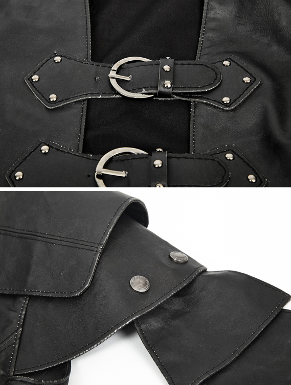 Gilet armure en cuir vegan