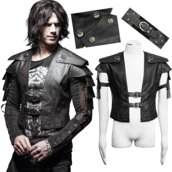 Gilet armure en cuir vegan