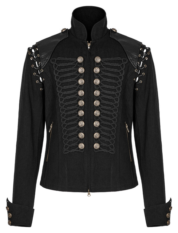 Veste officier en jeans convertible