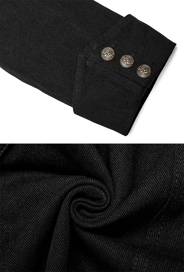 Veste officier en jeans convertible