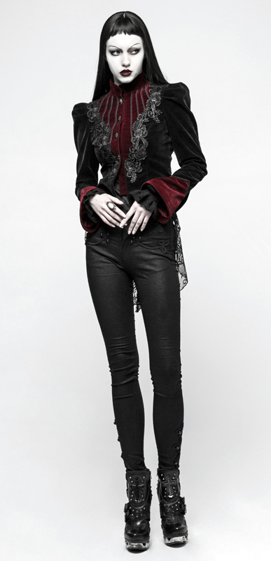 Blazer en velours avec broderies