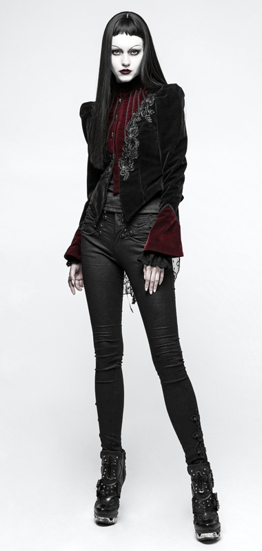 Blazer en velours avec broderies