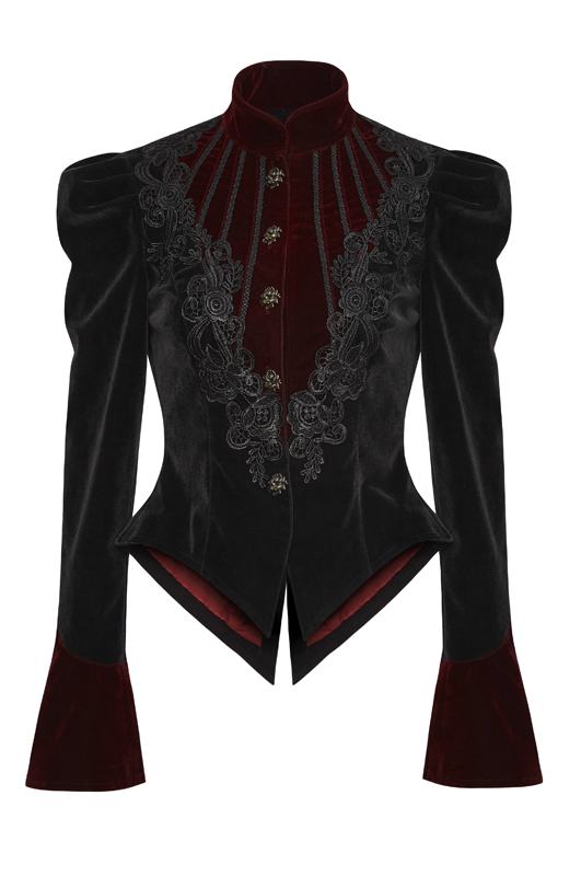 Blazer en velours avec broderies