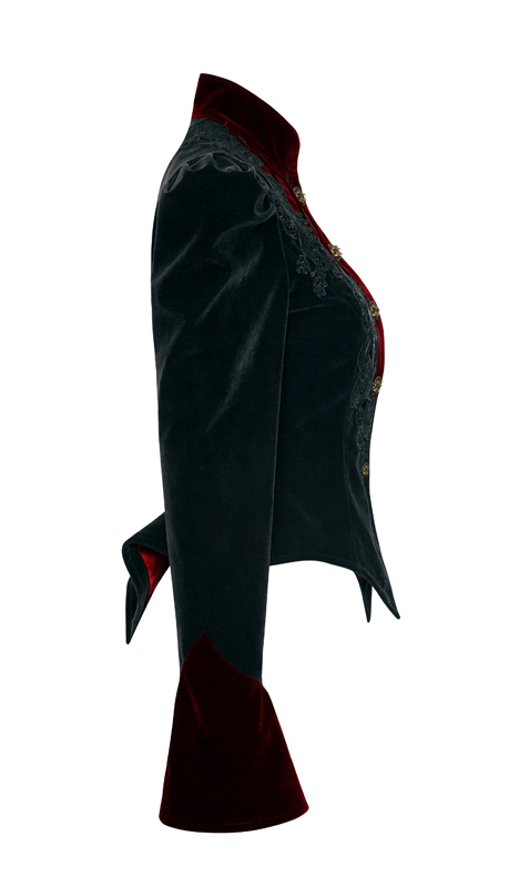 Blazer en velours avec broderies