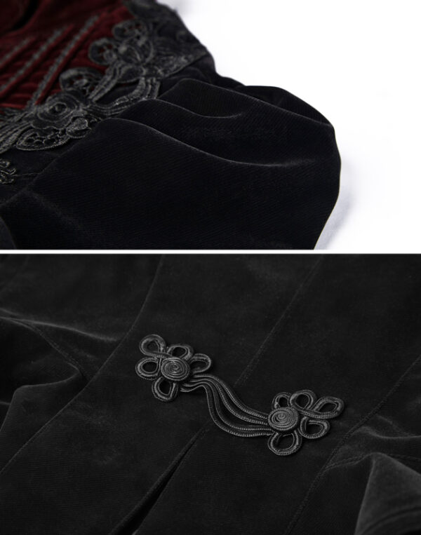 Blazer en velours avec broderies