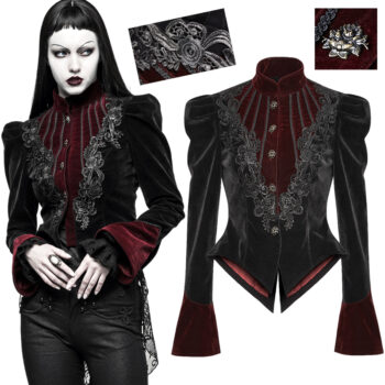 Blazer en velours avec broderies