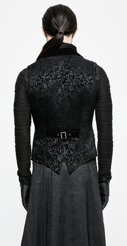 Gilet jacquard avec inserts en velours Gilet jacquard avec inserts en velours