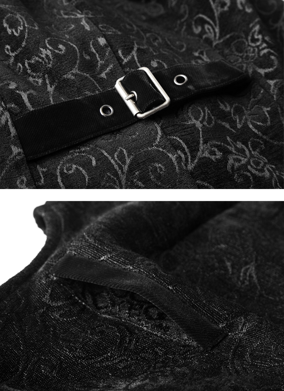 Gilet jacquard avec inserts en velours Gilet jacquard avec inserts en velours