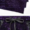 Pantalon évasé en velours jacquard Violet