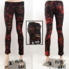 Leggings destroy imprimé crucifix Rouge Leggings destroy imprimé crucifix Rouge