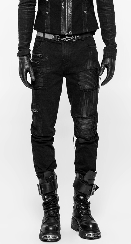 Jeans destroy à zips Jeans destroy à zips