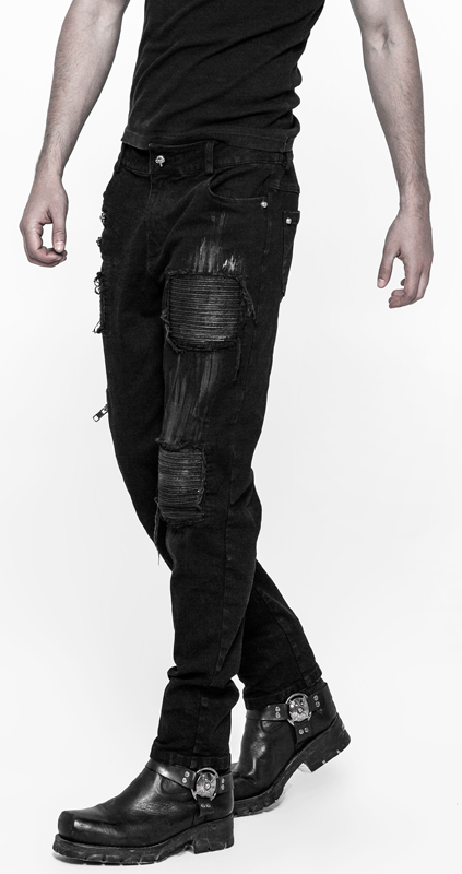 Jeans destroy à zips Jeans destroy à zips