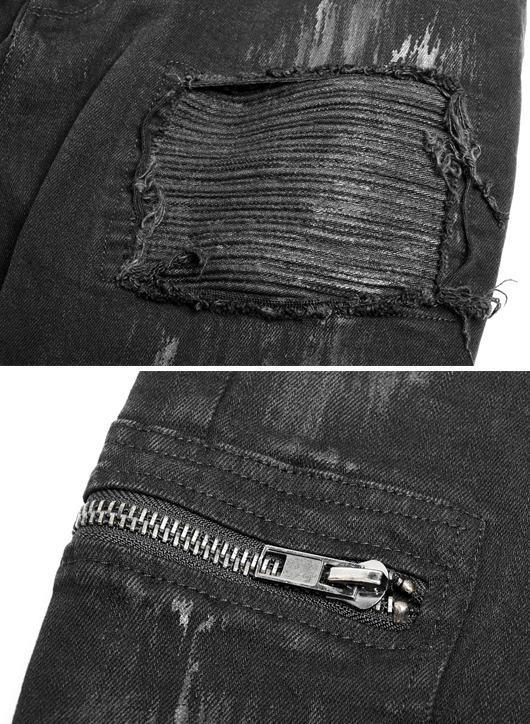 Jeans destroy à zips Jeans destroy à zips