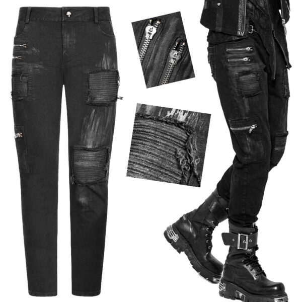 Jeans destroy à zips Jeans destroy à zips